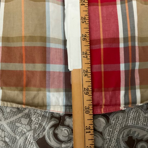 Quick Silver Mens XXL Multi Color Plaid Short Sleeve Casual Shirt Button Up - Picture 8 of 9